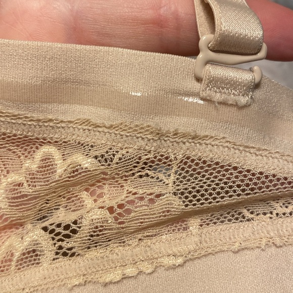 34D Maidenform Pushup Strap/Strapless Smooth Cups Nude, Lace NonSlip Grip 0222GP - Picture 12 of 16